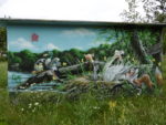 Lustige Tiere an der Trafo-Station vor der Kita Sputnik Fürstenwalde